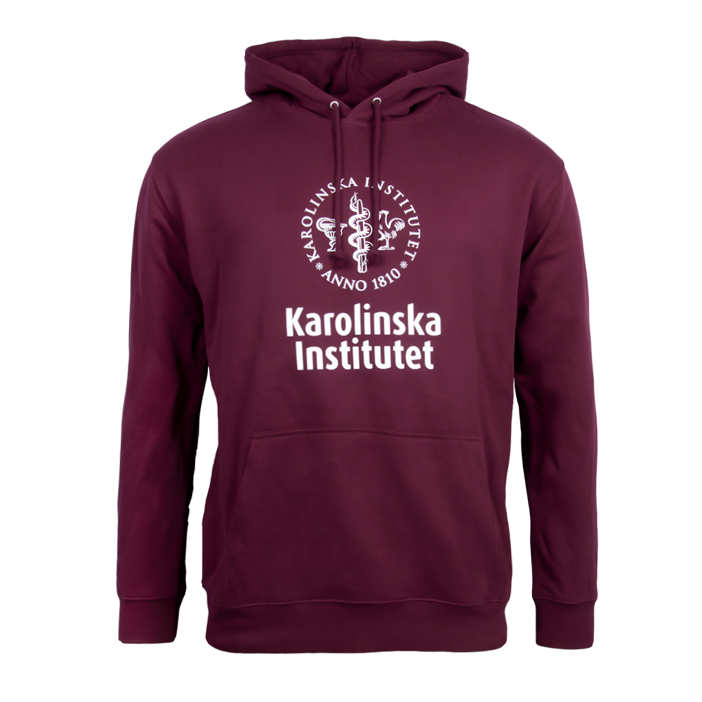 Hoodtröja Unisex mörk plommon